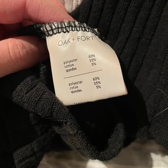 Oak and fort black and white fitted long sleeve shirt - Picture 2 of 3